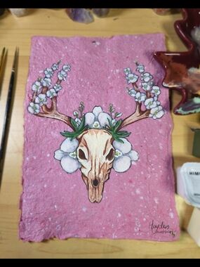🎨 Deer: Handmade Watercolour Gouache Painting
